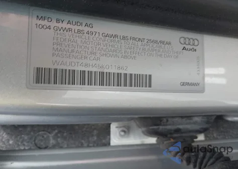2005 Audi A4 3.0 z USA, uszkodzony, nr VIN WAUDT48H45K011862